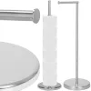 Chrome 2-in-1 Toilet Paper Holder Springos TS0001