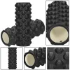 Валик для массажа с выступами Springos FR0023 33x10,5 см ролик, черный