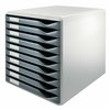 Modular Filing Cabinet Leitz Form Set Dark grey Plastic