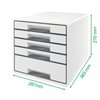 Filing Cabinet Leitz WOW CUBE Black