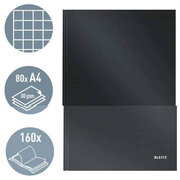 Notepad Leitz Solid Black A4 80 Sheets