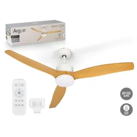 Plafondventilator met licht Argon Balts Brūns 40 W Ø 132 cm
