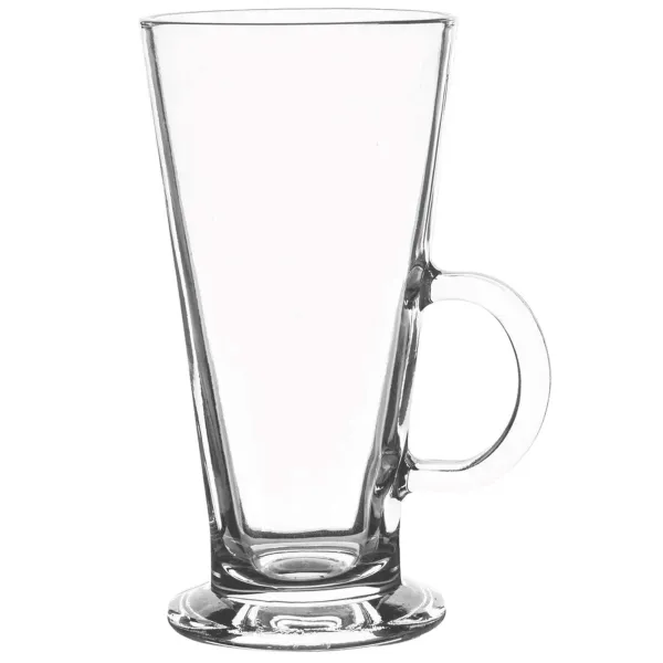 Glāzes lattei, deserti ar rokturi Springos HA7496 280 ml komplektā 6 gab.