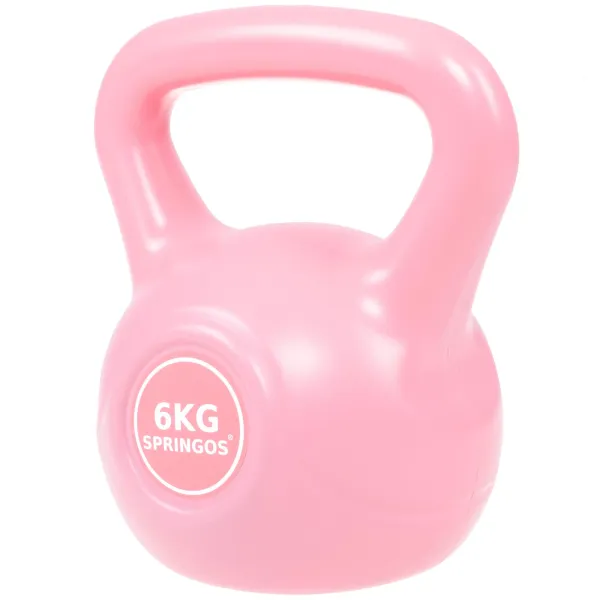 Svarmenų hantelis ABS Springos FA1059 6 kg, rožinis