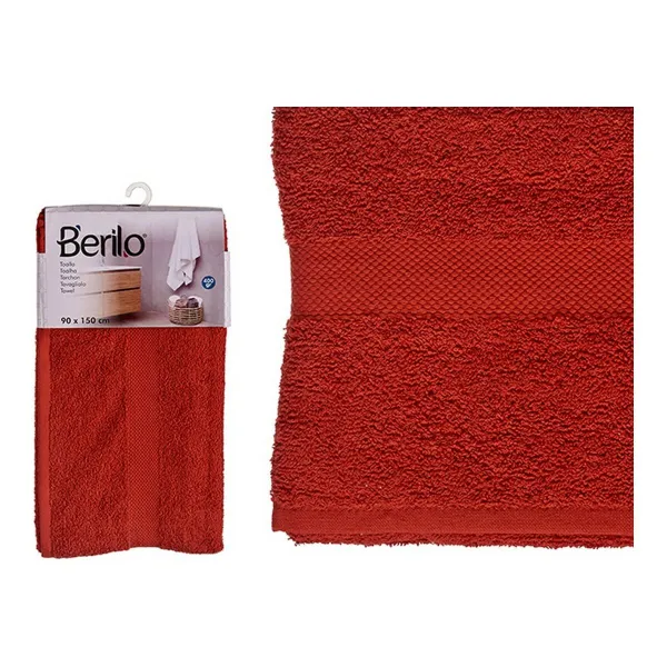 Bath towel Terracotta colour