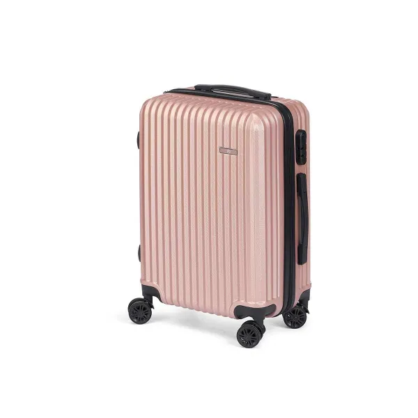 Cabin suitcase Pink 55 x 35 x 20 cm Stripes