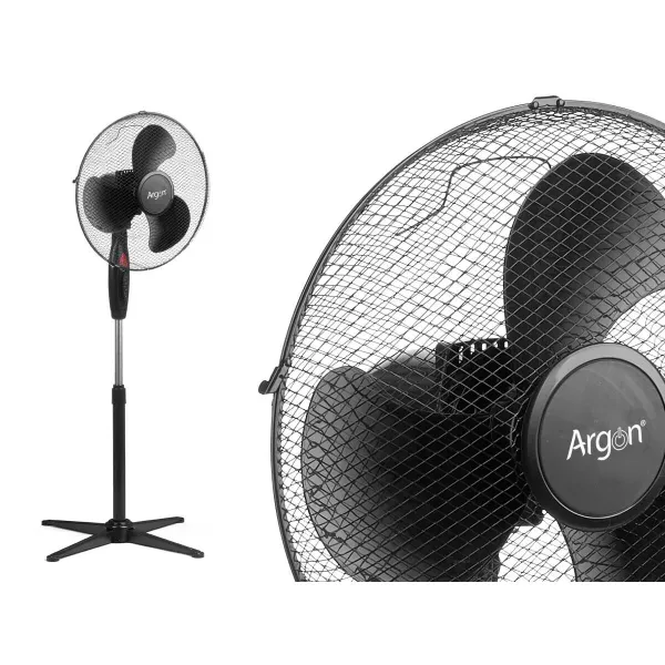 Pastatomas ventiliatorius Argon Juoda 45 W
