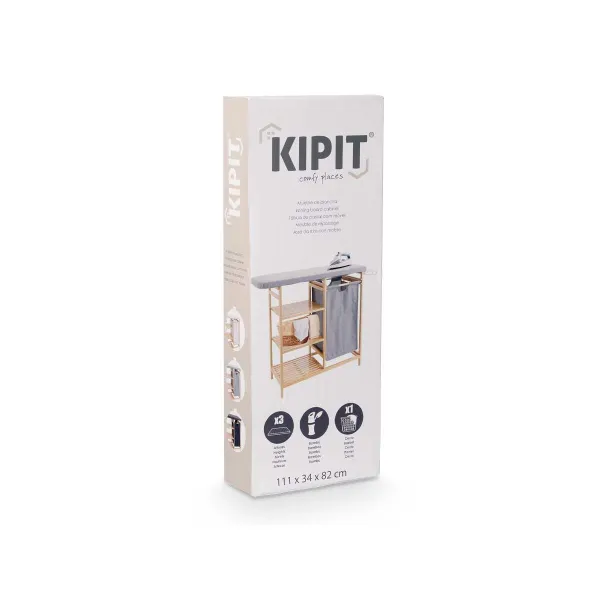 Triikimislaud Kipit Must Kangas Bambus