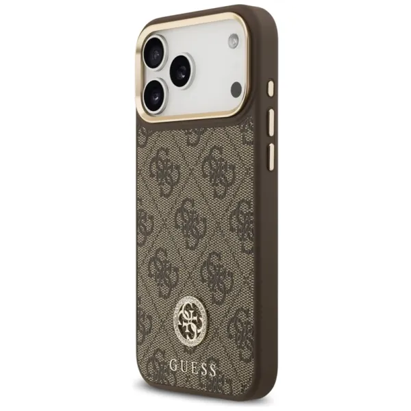 Guess 4G Strass Logo MagSafe - Case iPhone 17 Pro Max (Brown)