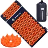 Коврик для акупрессуры с шипами Springos FA0155 65x41 см с подушкой, расслабляющий массажер
