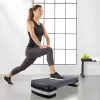 Exercise Step 3-level black and graphite Springos FA0203