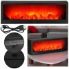 Декоративный камин-лампа Springos CL0863, USB LED 60x10x19,5 см, чёрный