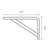Set square Micel plm04 White 25 x 20 cm