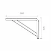 Set square Micel plm04 White 60 x 40 cm