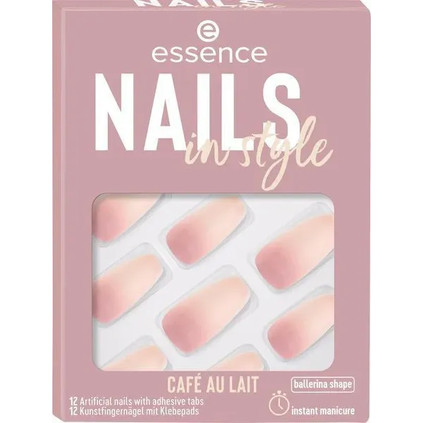 Essence Cosmetics Nails In Style Uñas Artificiales 16-Café Au Lait 12 U