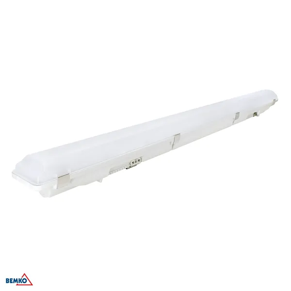 LED hermetiškas šviestuvas „Arkos 3“, 120 cm, 70 W, 4000 K, 11900 lm, IP66, dangtelis, pmma, pieno spalvos.