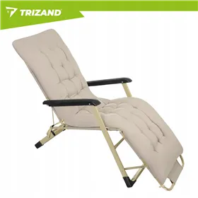 Folding garden lounger 60x177x30cm Trizand