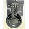 Lamoor 3-osaline graniitkattega valupannide komplekt (Ø 20/24/28 cm), PFOA-vaba