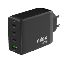 Sienas Lādētājs Nilox Melns