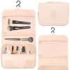 Travel organizer for cosmetics Springos HA7489 23x19x9.5 cm beige airplane cosmetic bag