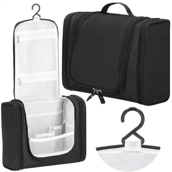 Ceļojumu organizators kosmētikai Springos HA7490 24x21x10 cm kosmētikas soma, vizāžista soma melna