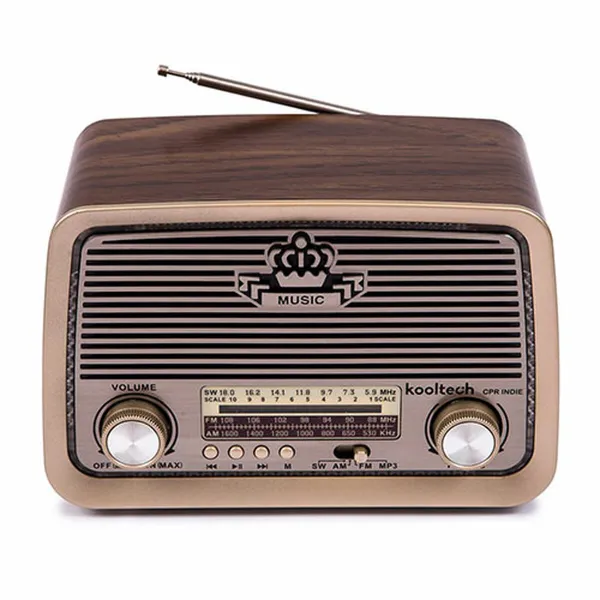 Радио Kooltech Am/Fm/Sw Bluetooth Коричневый