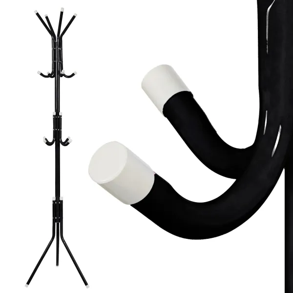 Metallist riidenagi Springos HA2000, 177 cm, must seisab