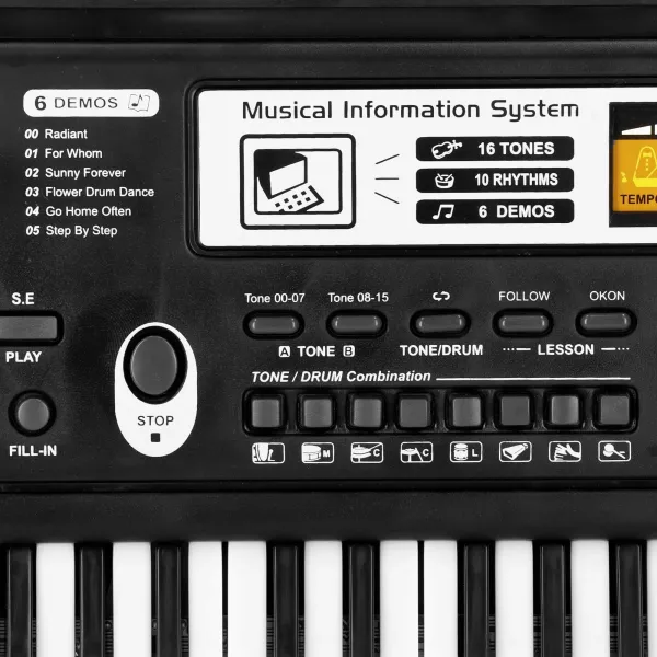 Electric piano keyboard with microphone for children Springos KG0025