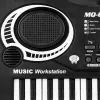 Elektrinis pianinas su mikrofonu vaikams Springos KG0025