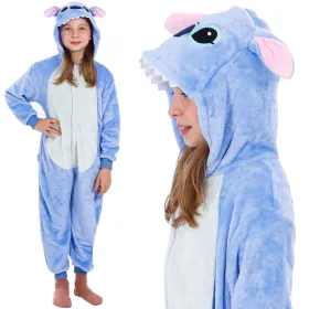 Детская пижама кигуруми Stitch, цельный комбинезон Springos HA5065, размер 120-130 см