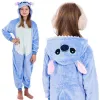 Bērnu kigurumi pidžama Stitch, viengabala kombinezons Springos HA5065, izmērs 120-130 cm