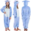 Lasten kigurumi-yöpuku Stitch, yksiosainen haalari Springos HA5065, koko 120-130 cm
