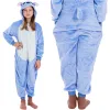Bērnu kigurumi pidžama Stitch, viengabala kombinezons Springos HA5065, izmērs 120-130 cm