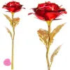 Mūžīgā roze Springos HA5158, 25 cm, LED gaismas dekors, sarkans zieds