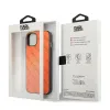 Karl Lagerfeld Perforated Allover - Cover for iPhone 13 mini (Orange)