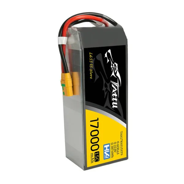 Tattu 17000mAh 22.8V 15C 6S1P Lipo Battery with XT90-S(anti-spark) Plug