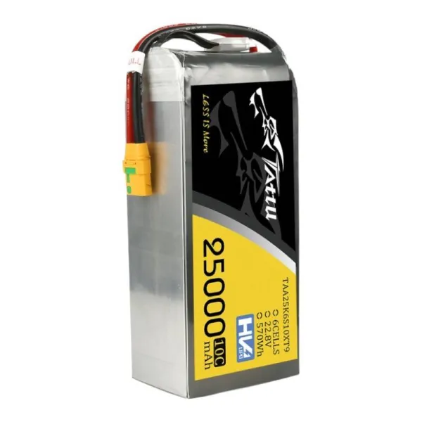 Tattu 25000mAh 22.8V 10C 6S1P Lipo Battery Pack With XT90-S