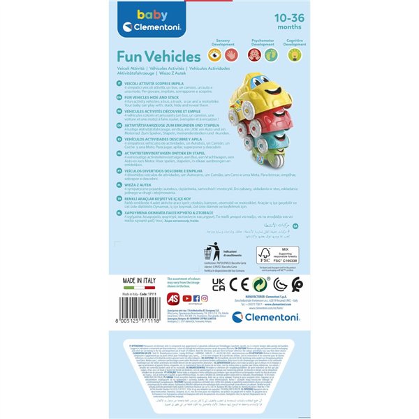 Vehicle Playset Clementoni (4 pcs)