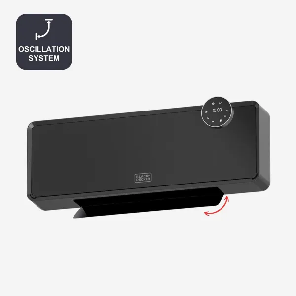 Verwarming Black & Decker BXWSH2001E Melns 2000 W