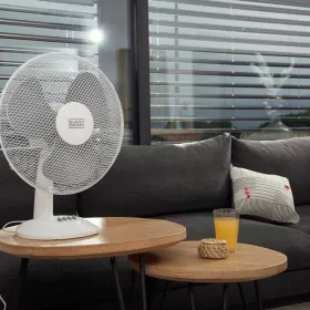 Table Fan Black & Decker ES9440030B White Black 40 W