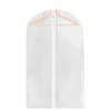 Vaatekassi Springos HA3084, 90 cm, puvunpäällinen vetoketjulla, valkoinen läpinäkyvä