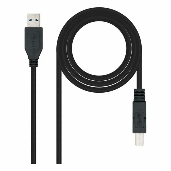 USB-Kaapeli NANOCABLE 10.01.0802-BK Musta
