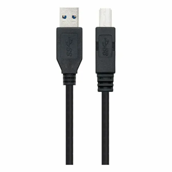 USB-Kaapeli NANOCABLE 10.01.0802-BK Musta