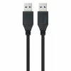 USB 3.0 A to USB A Cable NANOCABLE 10.01.1002-BK Black 2 m