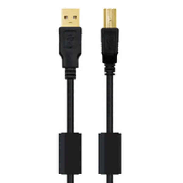 USB 2.0 A - USB B kaapeli NANOCABLE 10.01.1203 Musta 3 m (1 osaa)