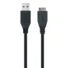 USB 3.0 A uz Micro USB B Kabelis NANOCABLE 10.01.110-BK