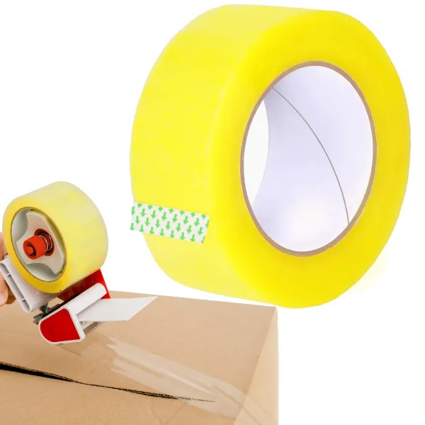 Клейкая лента Springos HA7502 4,8 см x 100 м упаковочная, самоклеющаяся, офисная прозрачная