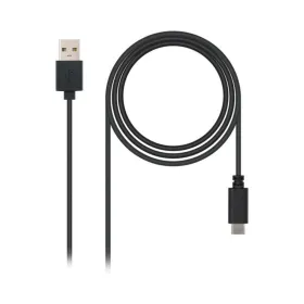 USB A - USB C kabelis NANOCABLE 10.01.210 Juoda