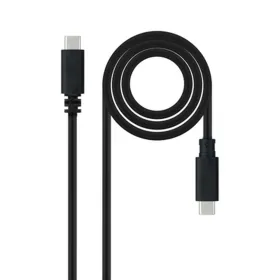 USB-C Kabelis NANOCABLE USB 2.0, 2m Melns 2 m