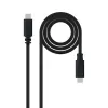 USB-C-Kaapeli NANOCABLE USB 2.0, 2m Musta 2 m